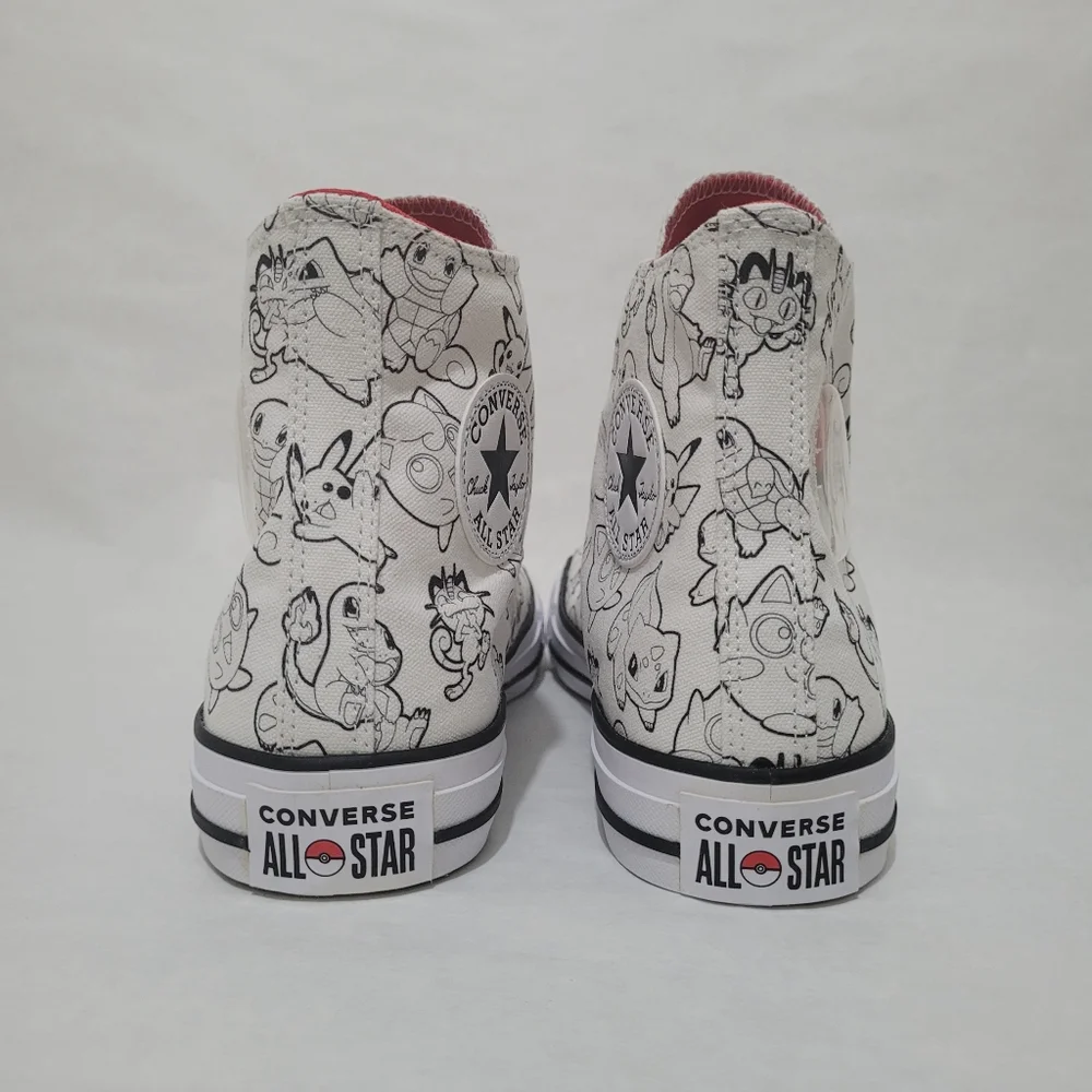 Converse Chuck Taylor All Star Pokémon Poke Ball High Top Sneakers - Picture 4 of 16